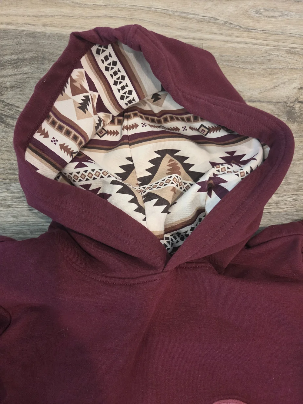 Gymboree Horse Graphic Hoodie | Burgundy Pullover Sweatshirt | Girls Size 5T